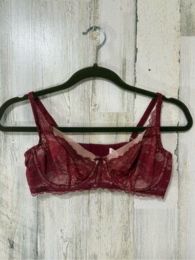 Skarlett Blue Burgundy Lace Underwire Bra